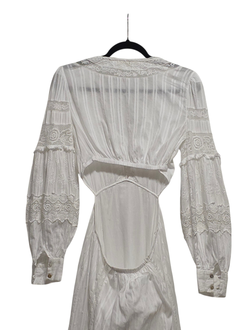 LoveShackFancy Aneesha White Lace Maxi Dress Boho Cottagecore Romantic XS/S - Picture 5 of 12